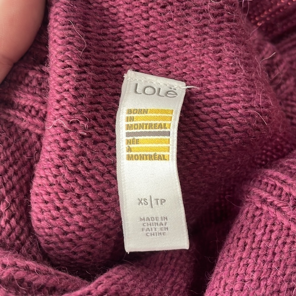 Lole
Bellamy Sweater high neck reversed seam wool alpaca blend warm comfy sz xs - Picture 8 of 11